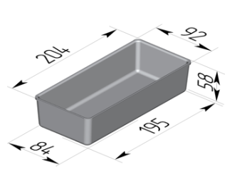 Форма для хлеба 205x92x60мм Spika №14-1 в ШефСтор (chefstore.ru)